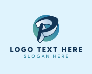 App - Generic 3d Letter P logo design