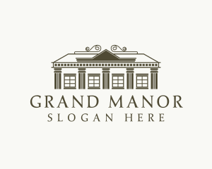 Residential Mansion Real Estate logo design