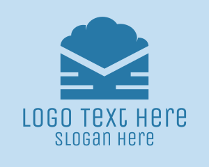 Post - Blue Cloud Mail logo design