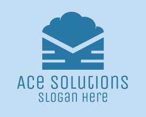 Blue Cloud Mail logo design