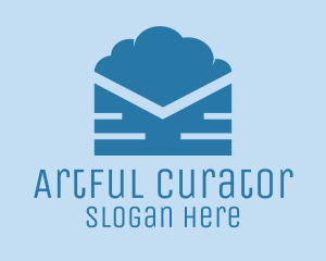 Blue Cloud Mail logo design