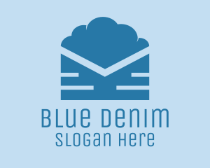 Blue Cloud Mail logo design