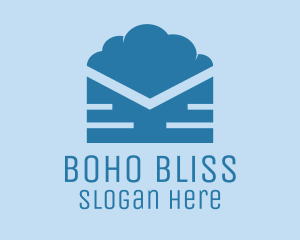 Blue Cloud Mail logo design