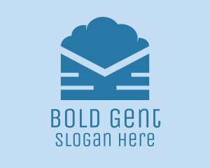 Blue Cloud Mail logo design