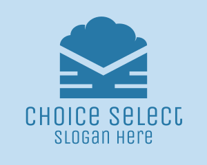 Blue Cloud Mail logo design