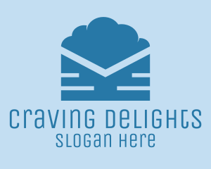 Blue Cloud Mail logo design