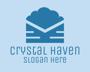 Blue Cloud Mail logo design