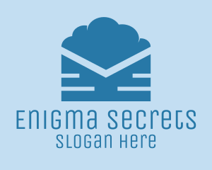 Blue Cloud Mail logo design