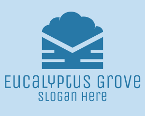 Blue Cloud Mail logo design