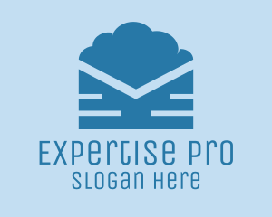 Blue Cloud Mail logo design