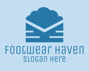 Blue Cloud Mail logo design