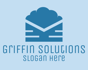 Blue Cloud Mail logo design