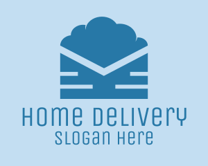 Blue Cloud Mail logo design