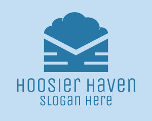 Blue Cloud Mail logo design