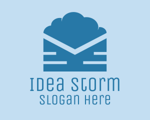 Blue Cloud Mail logo design