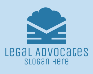 Blue Cloud Mail logo design