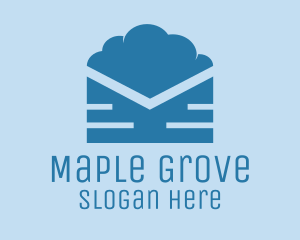 Blue Cloud Mail logo design