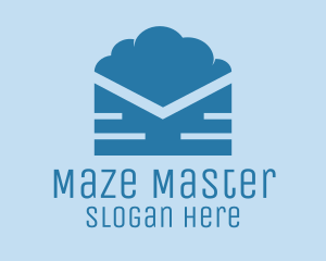 Blue Cloud Mail logo design