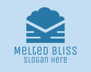 Blue Cloud Mail logo design