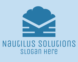 Blue Cloud Mail logo design