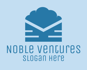 Blue Cloud Mail logo design