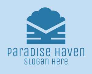 Blue Cloud Mail logo design