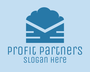 Blue Cloud Mail logo design