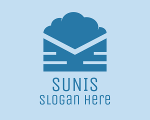 Blue Cloud Mail logo design