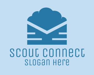 Blue Cloud Mail logo design