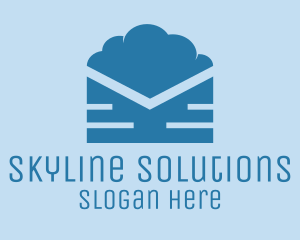 Blue Cloud Mail logo design