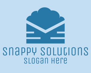 Blue Cloud Mail logo design