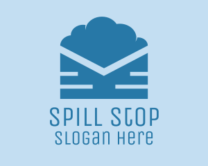 Blue Cloud Mail logo design