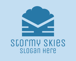 Blue Cloud Mail logo design