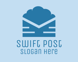 Post - Blue Cloud Mail logo design