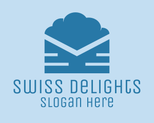 Blue Cloud Mail logo design