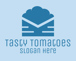 Blue Cloud Mail logo design