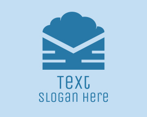 Blue Cloud Mail logo design