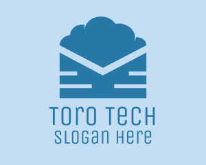 Blue Cloud Mail logo design