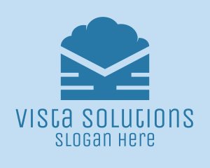 Blue Cloud Mail logo design