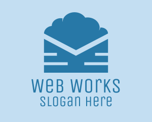 Web - Blue Cloud Mail logo design