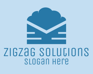 Blue Cloud Mail logo design