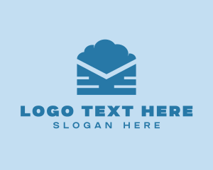 Blue Cloud Mail logo design