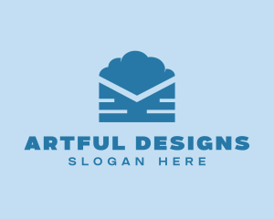 Blue Cloud Mail logo design