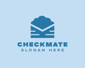 Blue Cloud Mail logo design