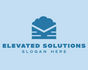 Blue Cloud Mail logo design