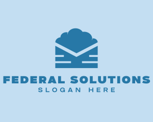 Blue Cloud Mail logo design