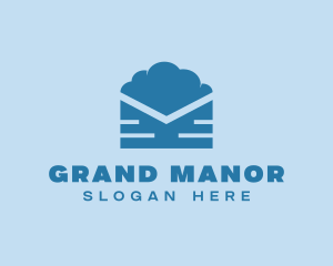 Blue Cloud Mail logo design