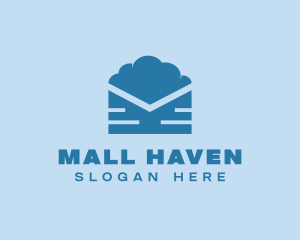 Blue Cloud Mail logo design