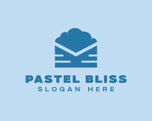 Blue Cloud Mail logo design