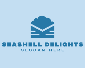 Blue Cloud Mail logo design